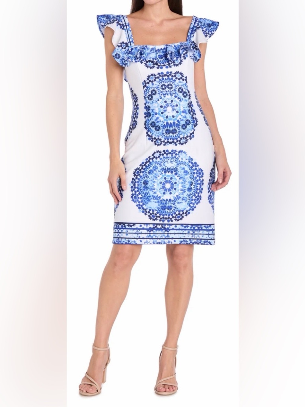 Blue Skies Ruffle Day Dress - Picture 9 of 10